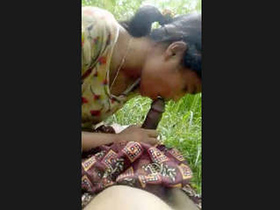 Indian woman performs outdoor oral sex in fresh video