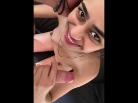 A beautiful married couple's first sexual encounter involves a passionate oral encounter