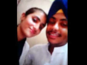 Leaked MMS video of a cute blonde teen and her Punjabi boyfriend caught in action