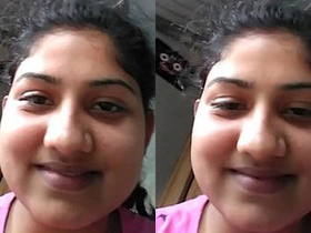 Desi college girl flaunts her big boobs on camera