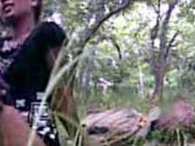 Desi couple explores their sexuality in the woods