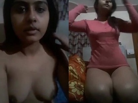 Indian beauty shares intimate self-portraits for her boyfriend