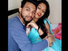 Passionate couple enjoys intimate moments together