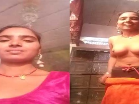 Big boobs and sexy Rajasthani village girl in hot video