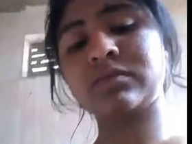 Adorable Indian girl with a cute face