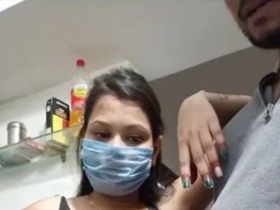 Desi couple's hot video of sex in their apartment