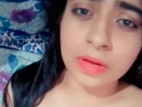Hot Indian girl pleasures herself in front of camera