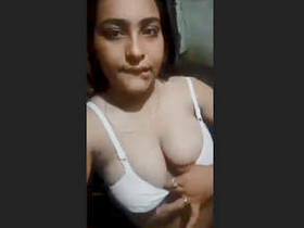 A sexy Indian girl has fun