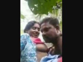 Desi village couple's outdoor encounter captured on camera with a unique twist