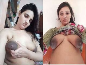 Desi girl's big boobs and tight pussy on display