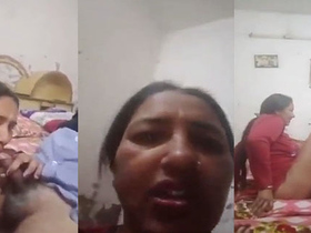 Desi aunty and uncle get naughty on camera