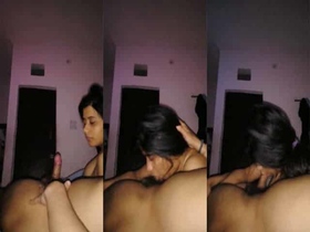 Desi girl from Lucknow sucks her uncle's cock in a video