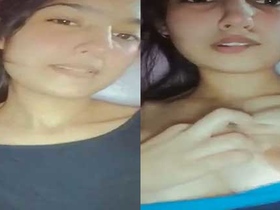 Village girl reveals her big boobs in amateur video