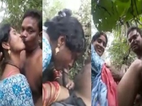 Dehati couple's secret outdoor sex captured on video