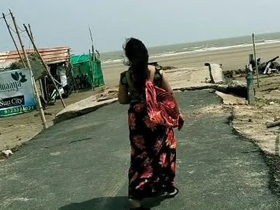 Indian bhabhi gets fucked at a beach resort by a muscular stud