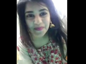 Watch as a Desi bhabi flaunts her cute and perky breasts in a sexy video